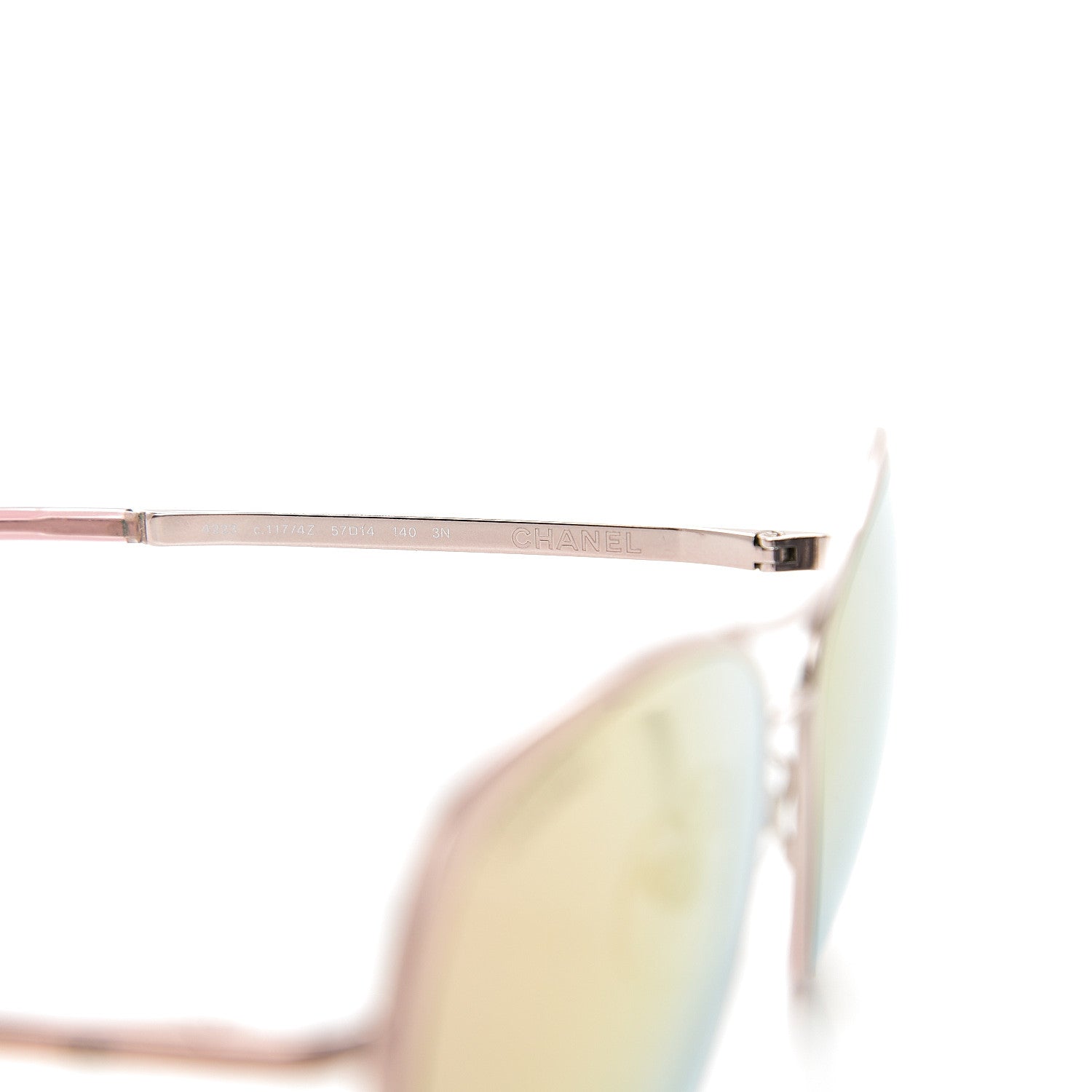 Chanel 18K Pilot Summer Sunglasses 4223 Pink Gold 5 of 8