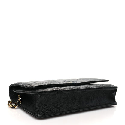 Chanel Caviar Quilted Wallet on Chain WOC Black 4 of 11