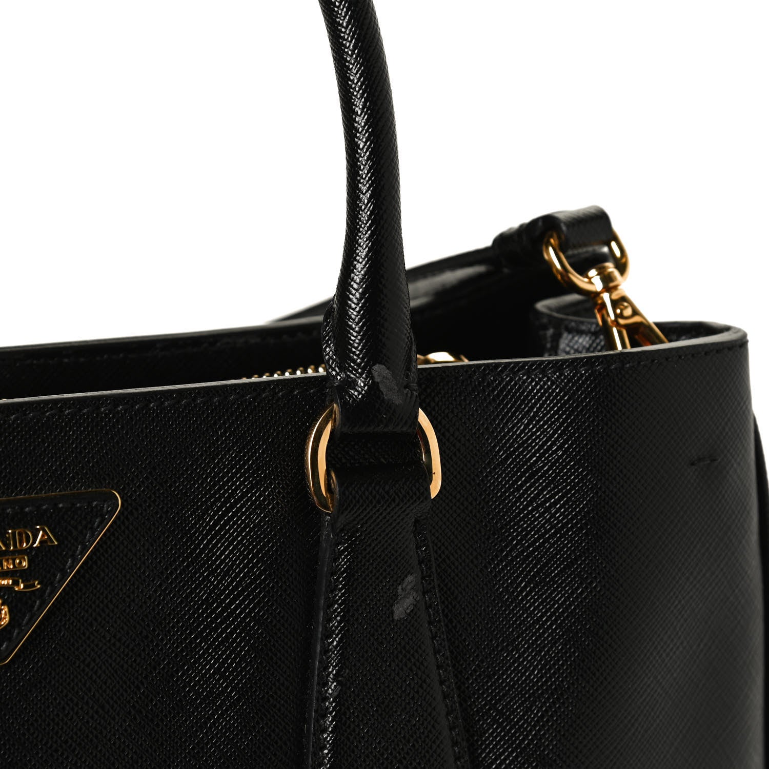 Prada Saffiano Lux Medium Tote Black 13 of 14