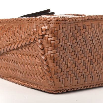 Loewe Calfskin Woven Small Puzzle Bag Tan 7 of 9