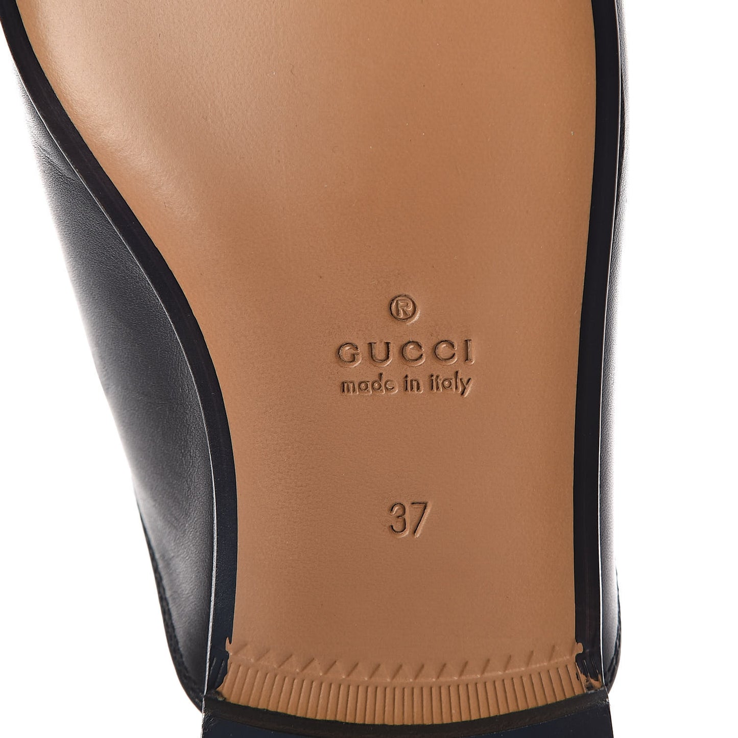 Calfskin Flower Embroidered Princetown Slippers 37 Black