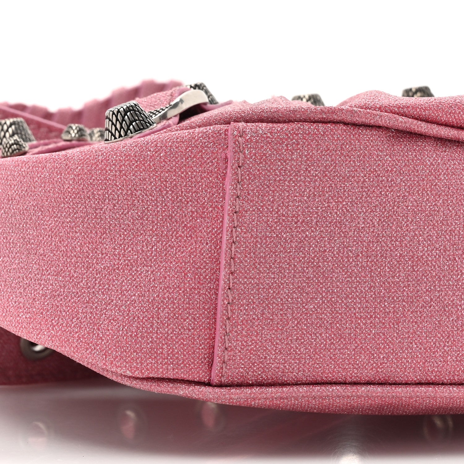 Balenciaga Sparkling Fabric Le Cagole Shoulder Bag XS Sweet Pink 11 of 16
