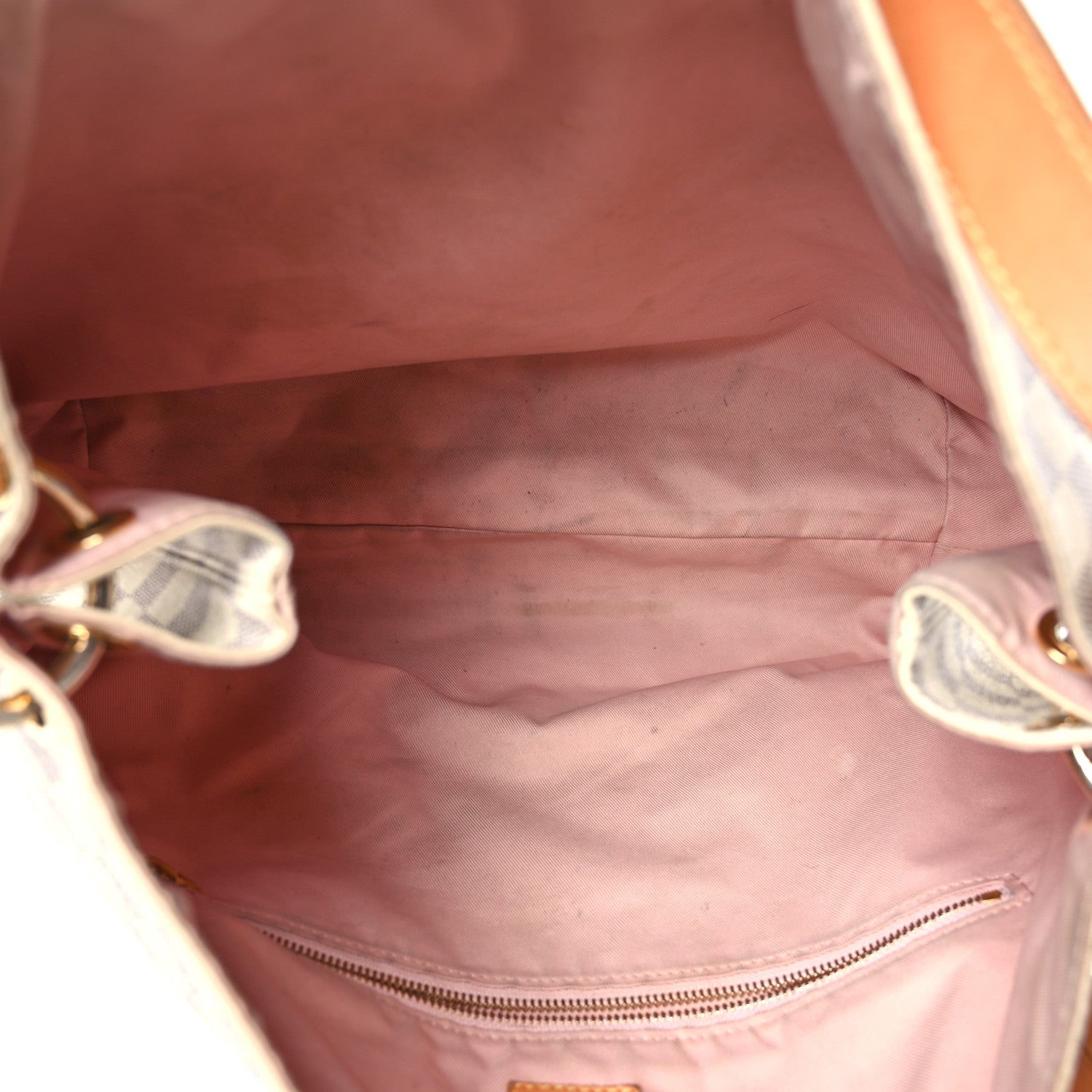 Louis Vuitton Damier Azur Graceful MM Rose Ballerine 5 of 13
