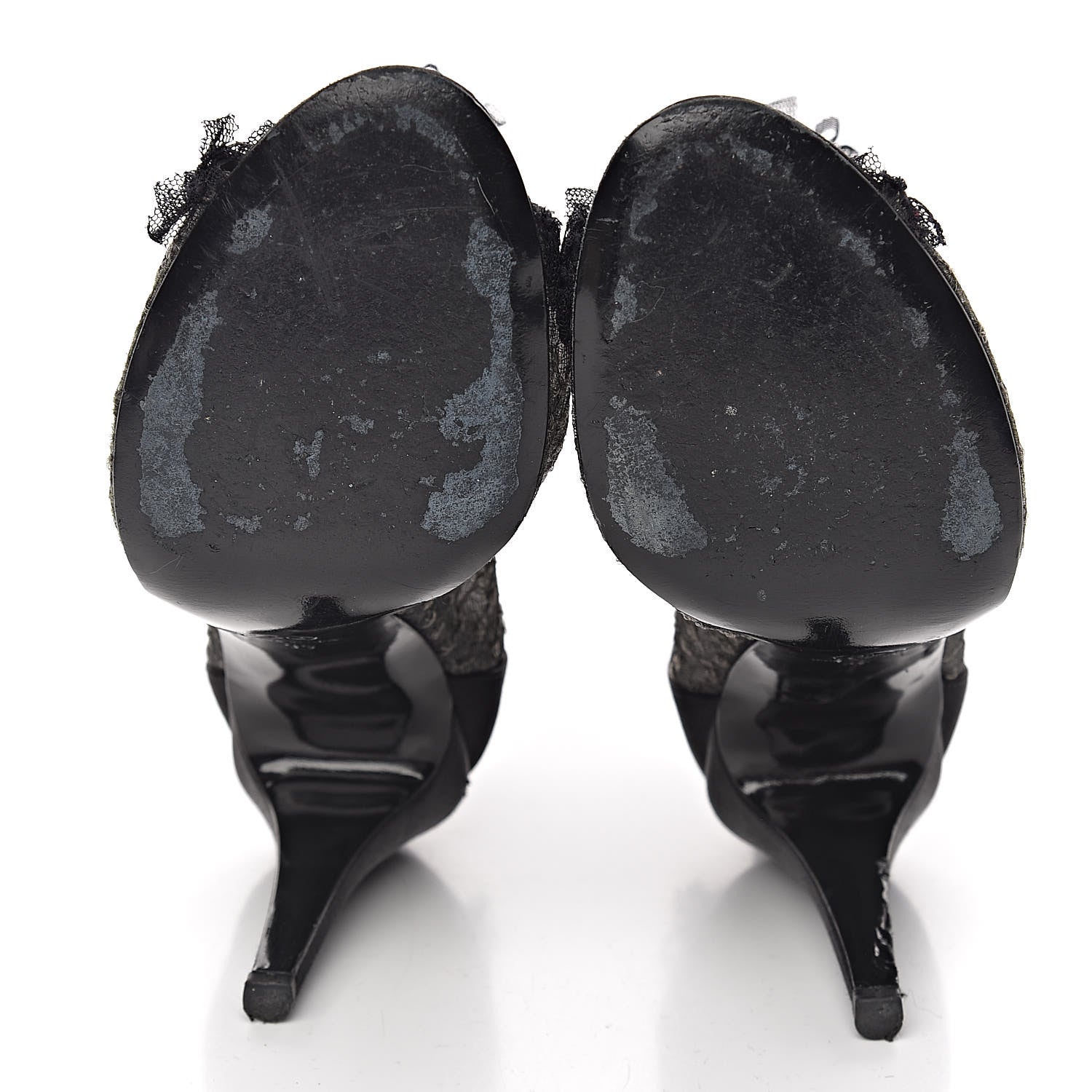 Chanel Lace Mesh Booties 39 Black 5 of 10