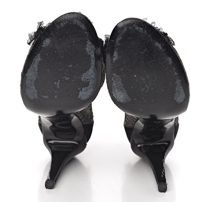 Chanel Lace Mesh Booties 39 Black 5 of 10