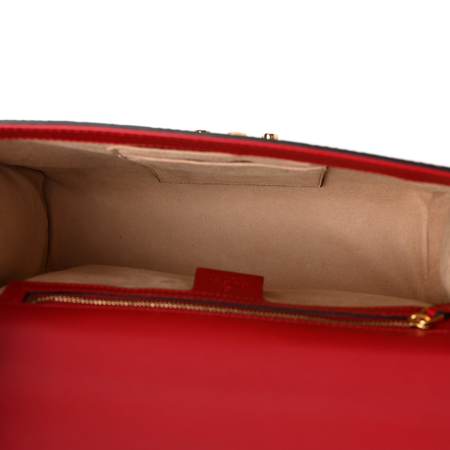 Guccissima Medium Padlock Shoulder Bag Hibiscus Red