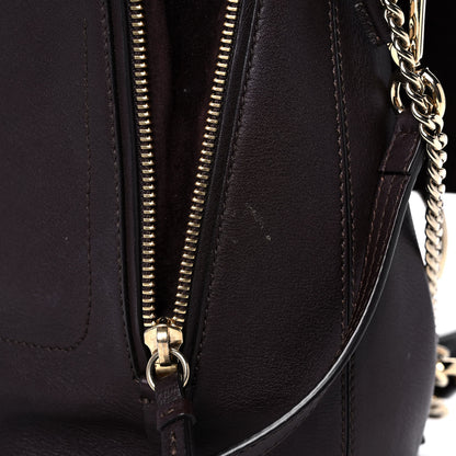 Chloe Suede Calfskin Small Faye Backpack Carbon Brown 17 of 18