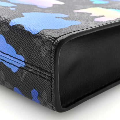 Louis Vuitton Monogram Eclipse Sunrise Room With A View Gaston Wearable Wallet Blue Purple 8 of 8