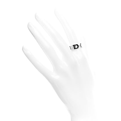 Cartier 18K White Gold 6.5mm C De Ring 51 5.75 2 of 5