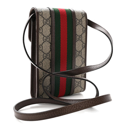 Gucci GG Supreme Monogram Web Mini Ophidia Crossbody Bag Beige New Acero 3 of 10