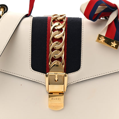 Gucci Calfskin Small Sylvie Shoulder Bag Off White 8 of 13