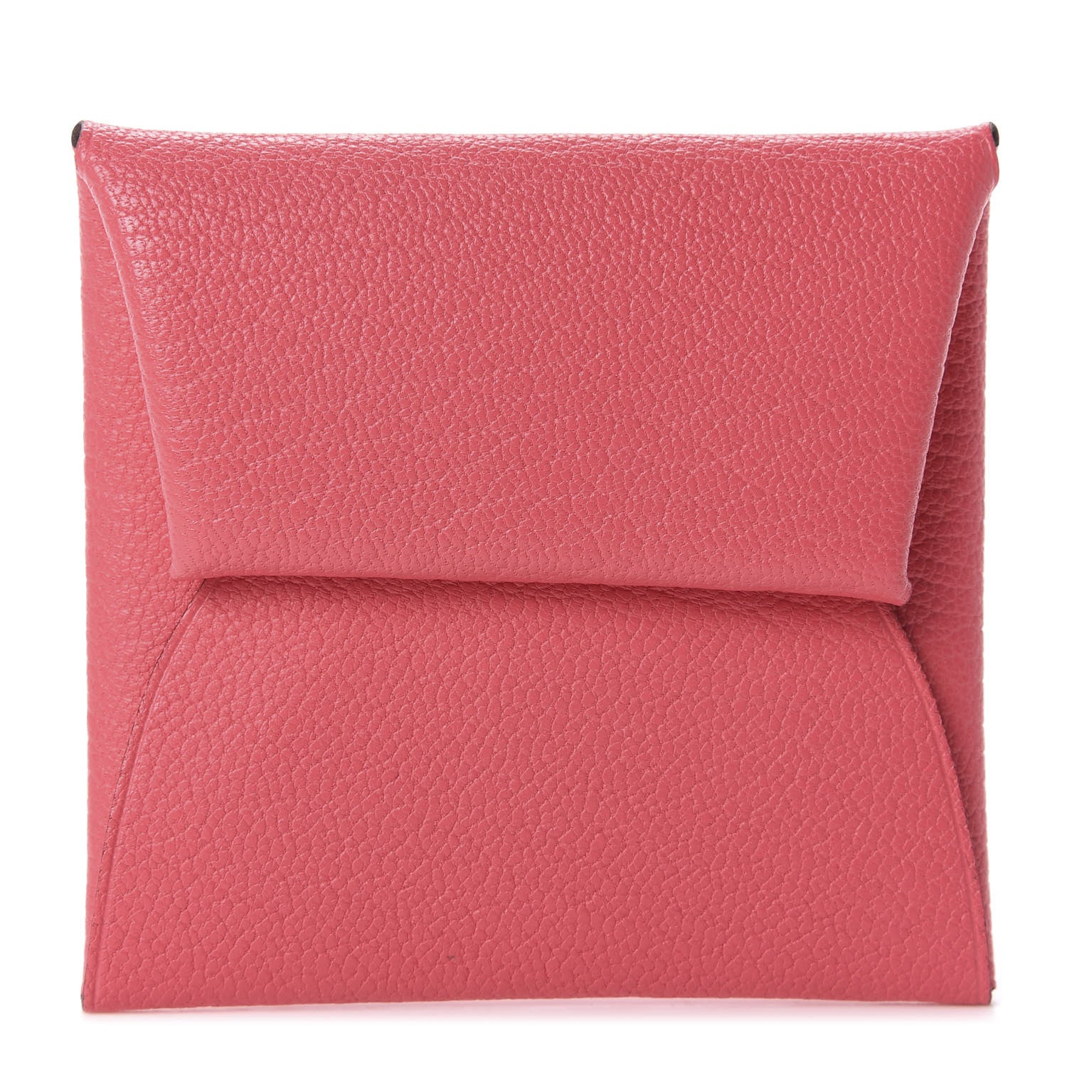 Hermes Chevre Mysore Bastia Coin Purse Rose Lipstick 1 of 8