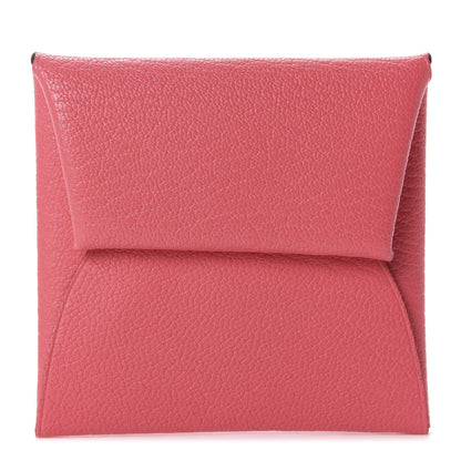 Hermes Chevre Mysore Bastia Coin Purse Rose Lipstick 1 of 8