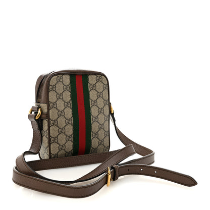Gucci GG Supreme Monogram Web Mini Ophidia Messenger Brown 5 of 19