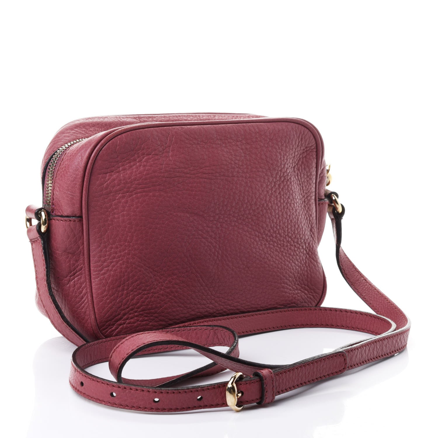 Gucci Pebbled Calfskin Small Soho Disco Bag Peonia Flower 2 of 4