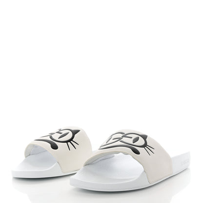 Gucci Nappa Interlocking G Cat Womens Pursuit Slide Sandals 41 Great White 3 of 11