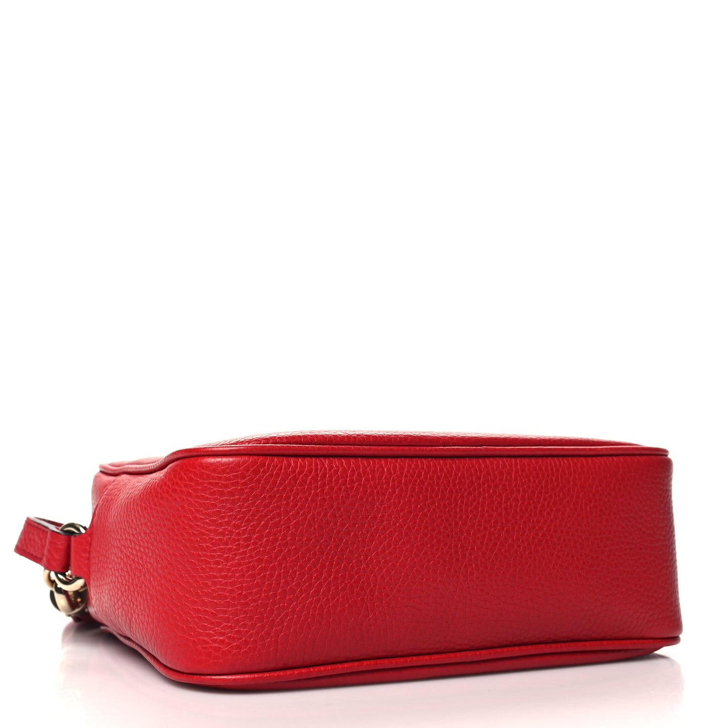 Pebbled Calfskin Small Soho Disco Bag Tabasco Red