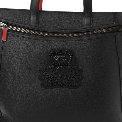Christian Louboutin Empire Calfskin Studded Cabado Backpack Tote Black 8 of 10
