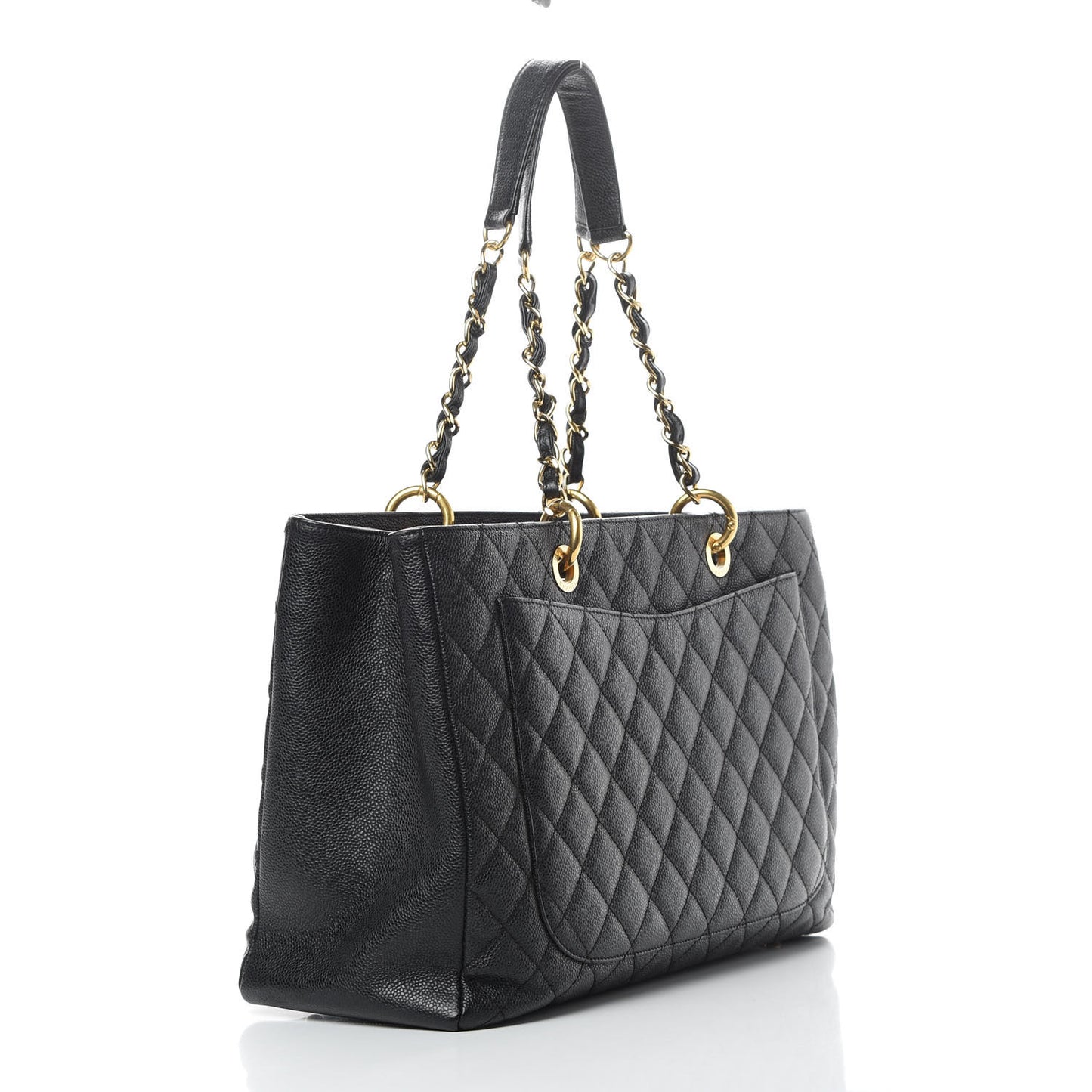Caviar Quilted XL Grand Shopping Tote GST Black