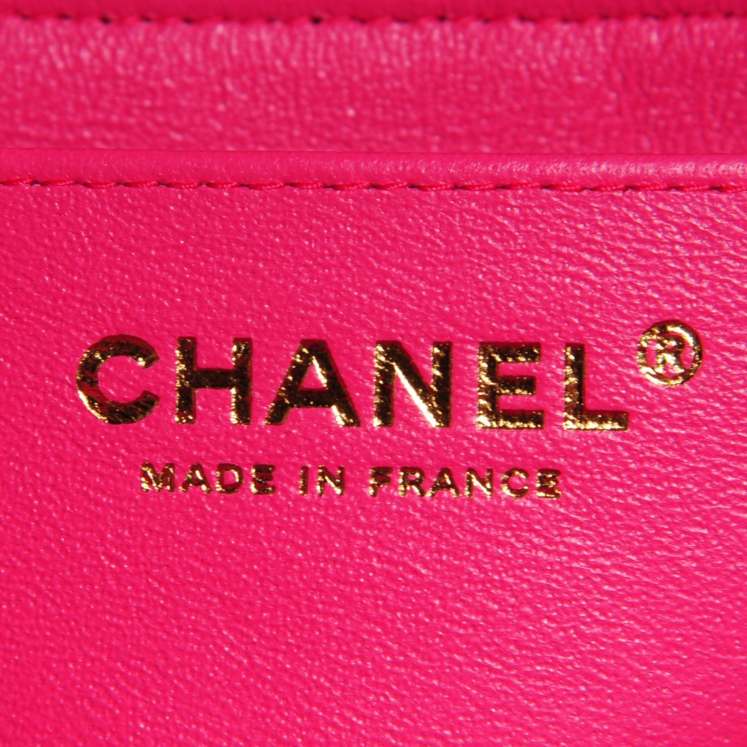Chanel Lambskin Quilted Mini Rectangular Flap Dark Pink 6 of 9