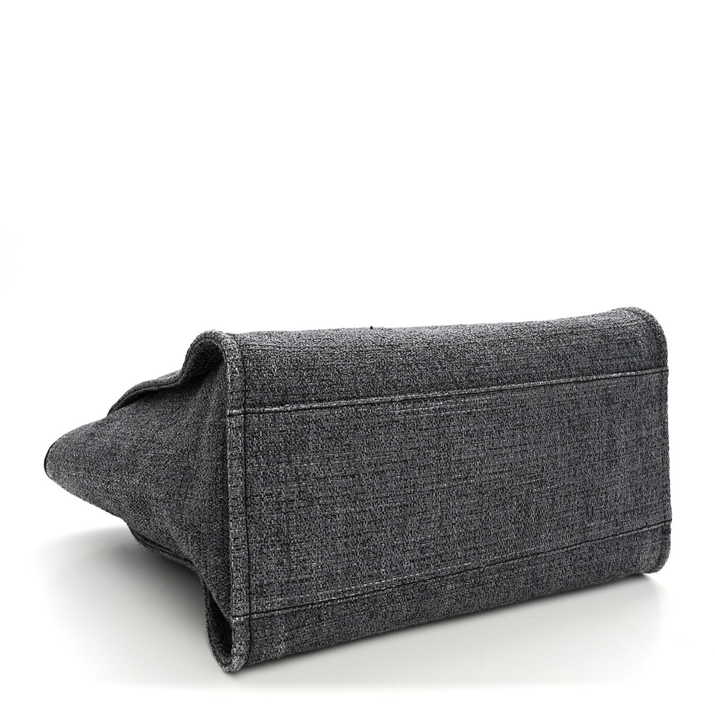 Lurex Boucle Medium Deauville Tote Black