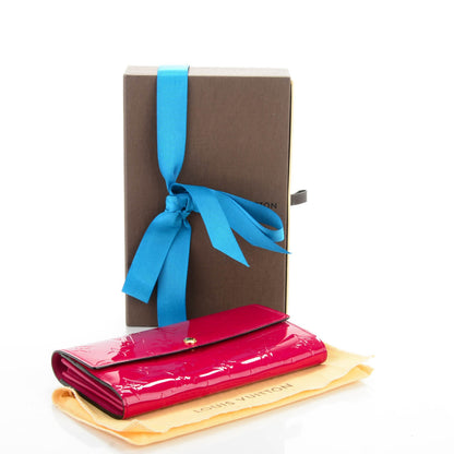 Louis Vuitton Vernis Sarah Wallet Rose Indien 4 of 7