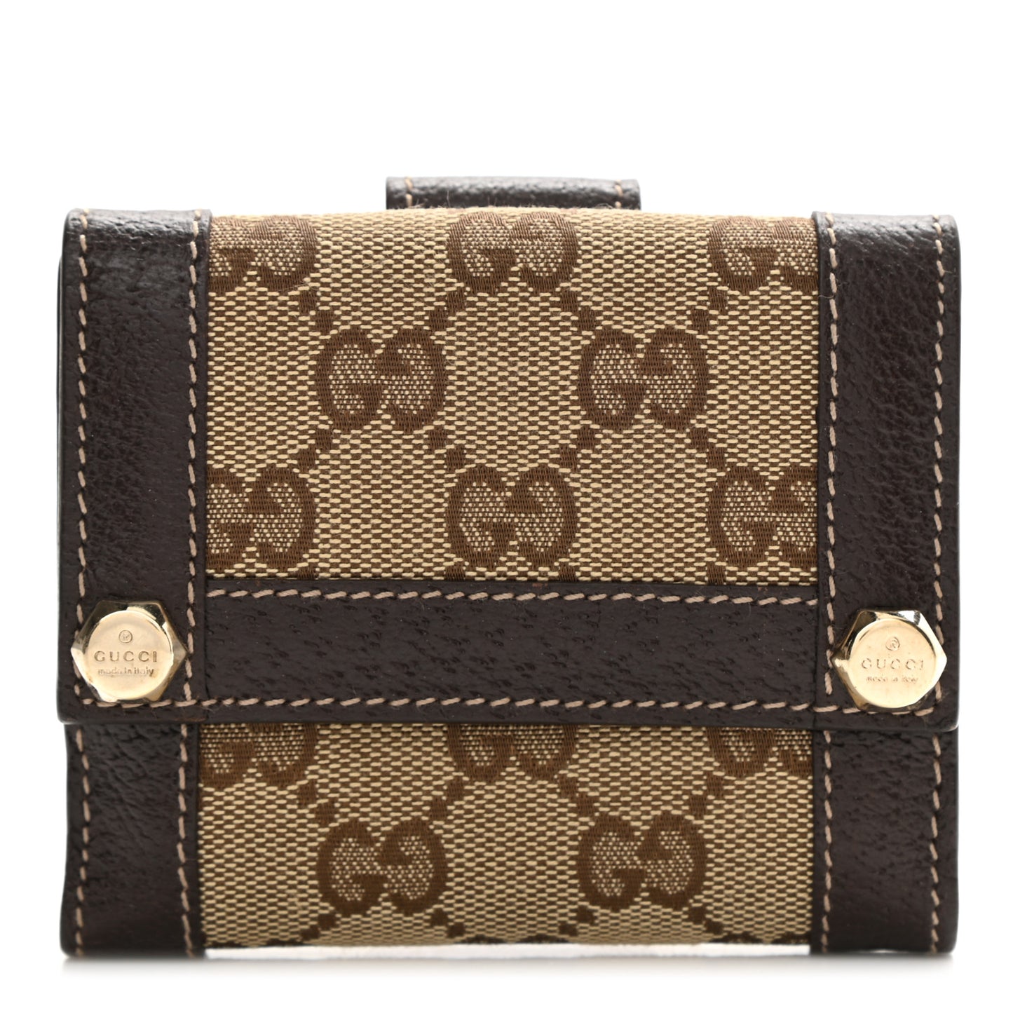 Monogram Charmy Square Wallet Dark Brown