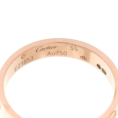 Cartier 18K Pink Gold 3.5mm LOVE Wedding Band Ring 55 7.25 4 of 5