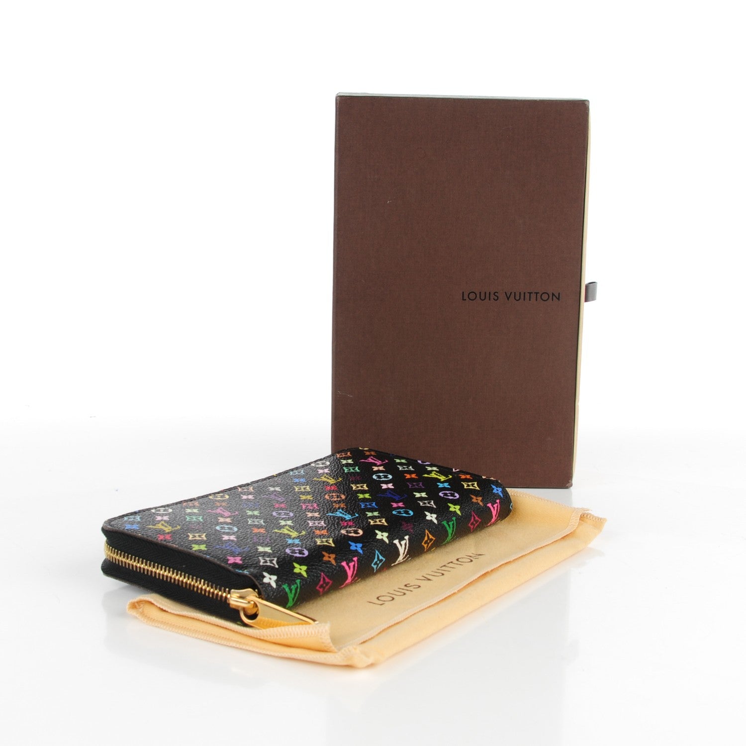 Louis Vuitton Monogram Multicolor Zippy Wallet Black Pistachio 4 of 7