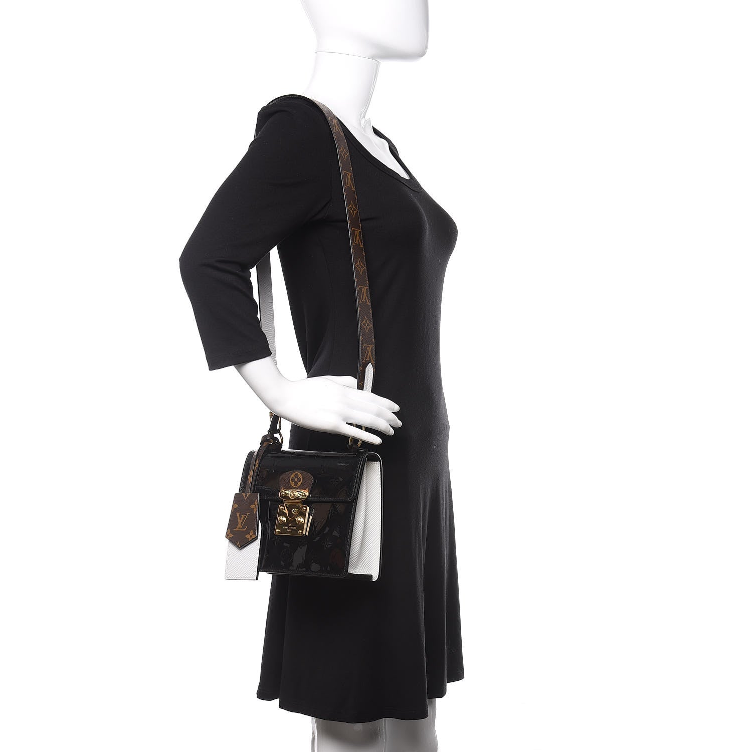 Louis Vuitton Vernis Epi Monogram Spring Street Black 2 of 9