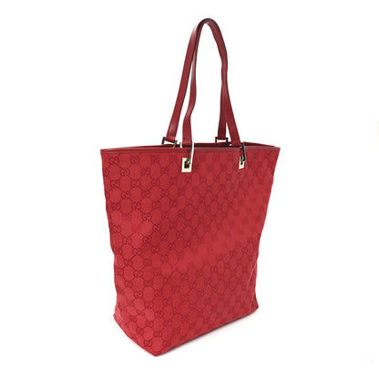Gucci Monogram Large Bucket Tote  Red 3 of 10