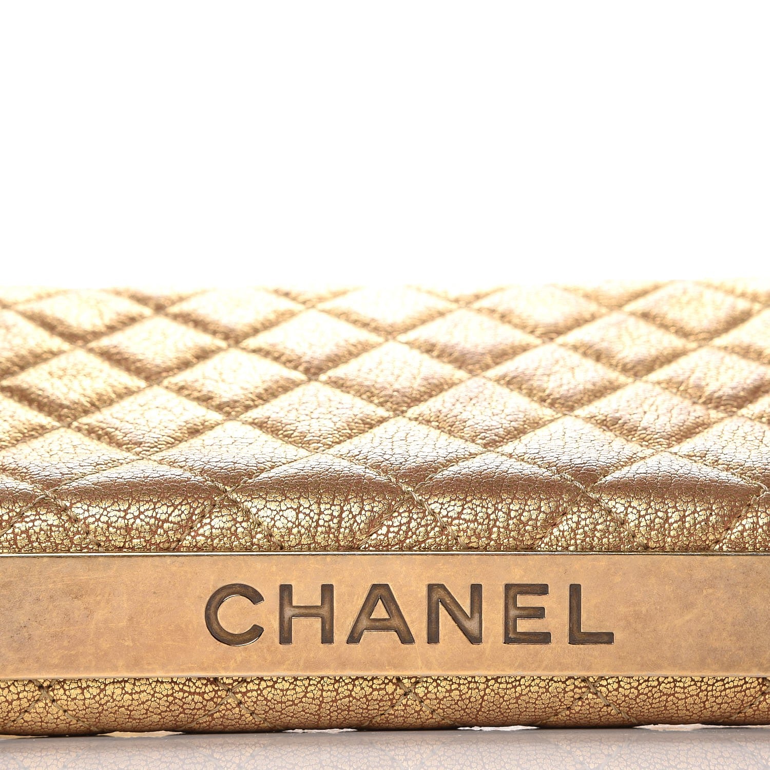 Chanel Metallic Goatskin Quilted Rita Flap Gold 8 of 14