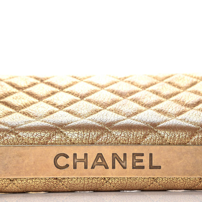 Chanel Metallic Goatskin Quilted Rita Flap Gold 8 of 14