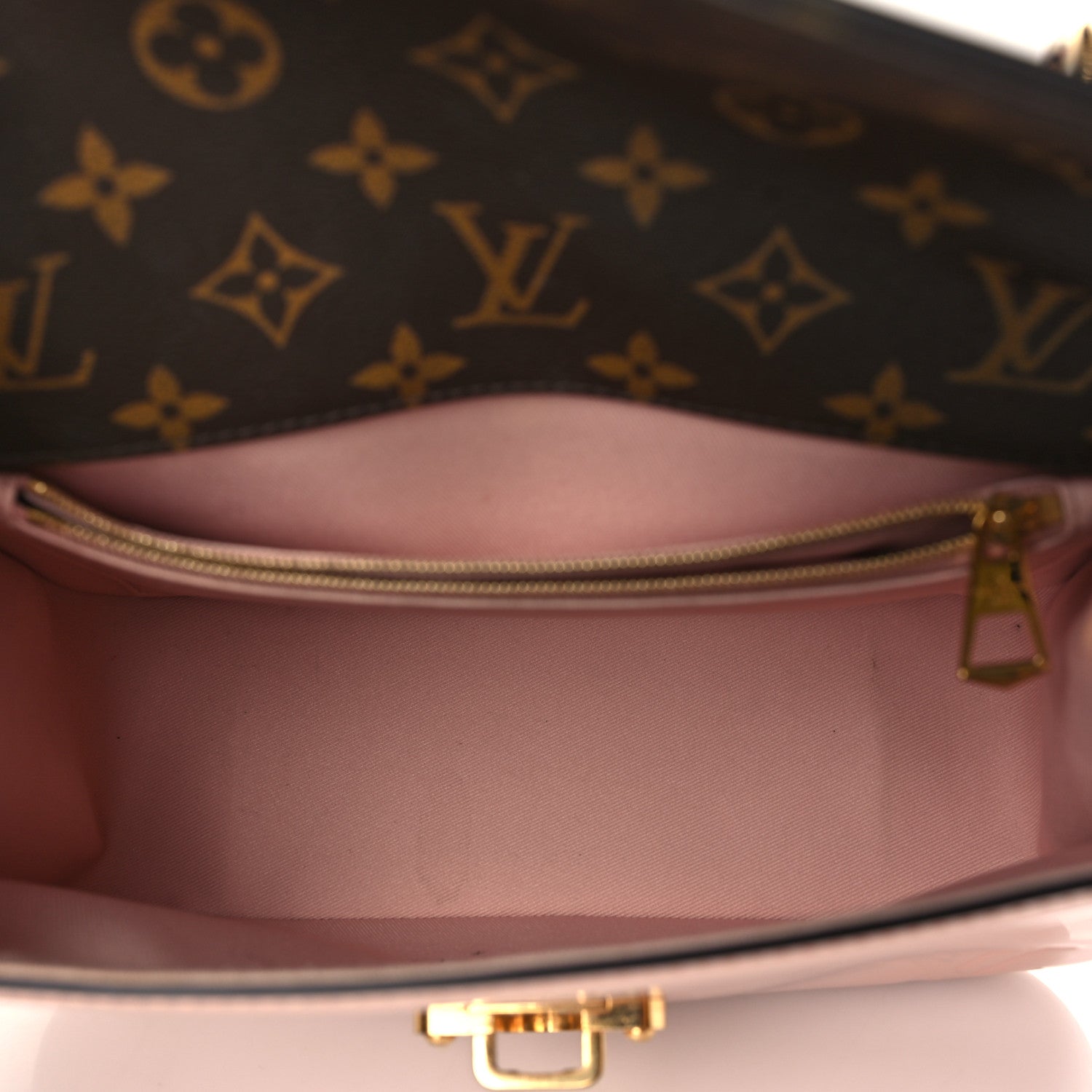 Louis Vuitton Patent Calfskin Monogram Cherrywood PM Rose Ballerine 4 of 8