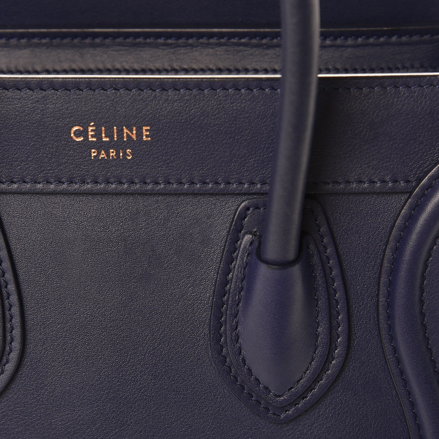 Celine Smooth Calfskin Nano Luggage Ink 8 of 8