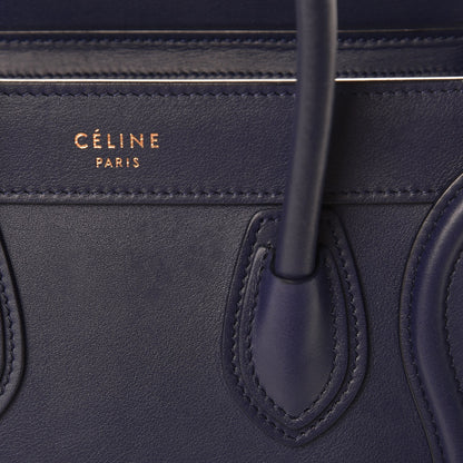 Celine Smooth Calfskin Nano Luggage Ink 8 of 8