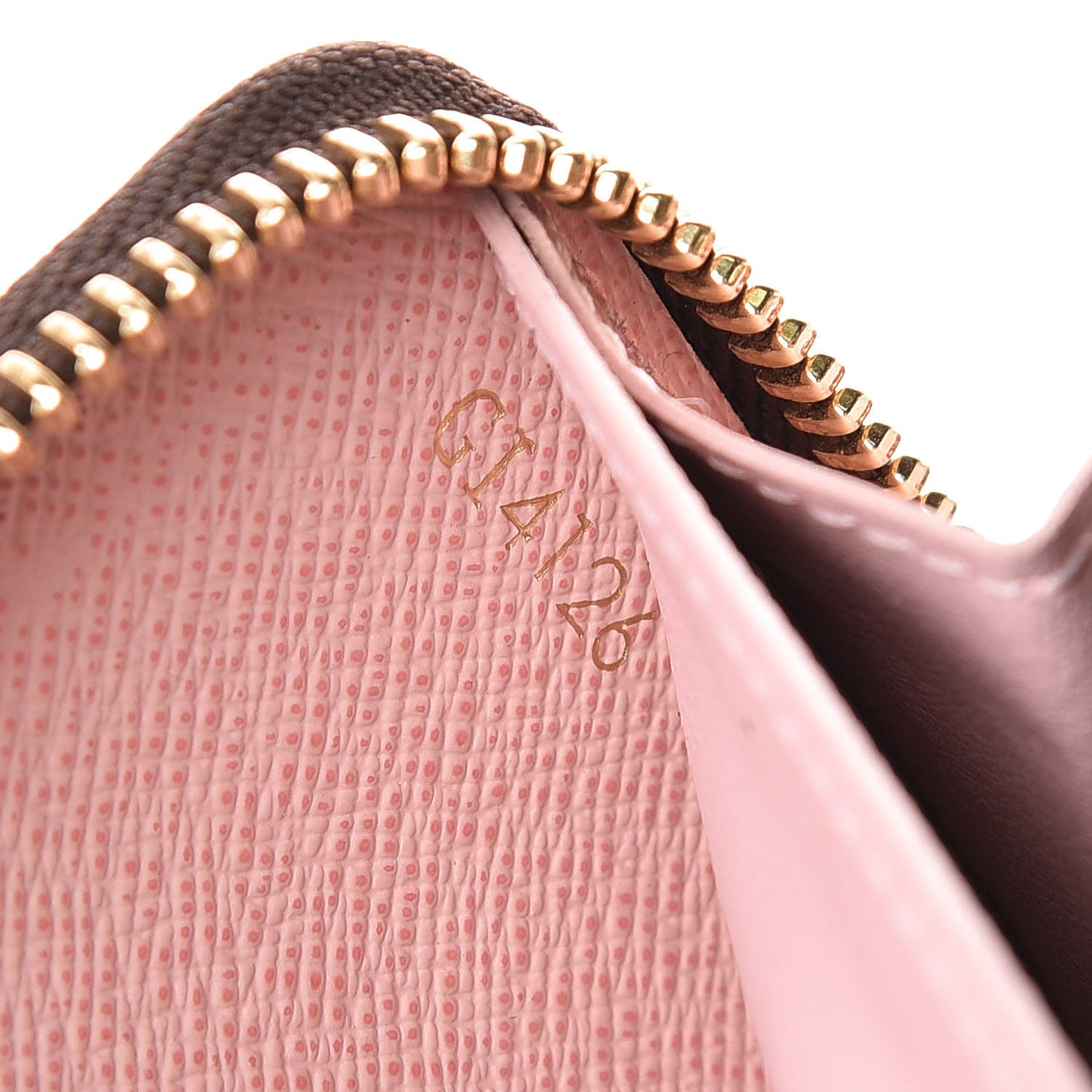 Damier Ebene Clemence Wallet Rose Ballerine