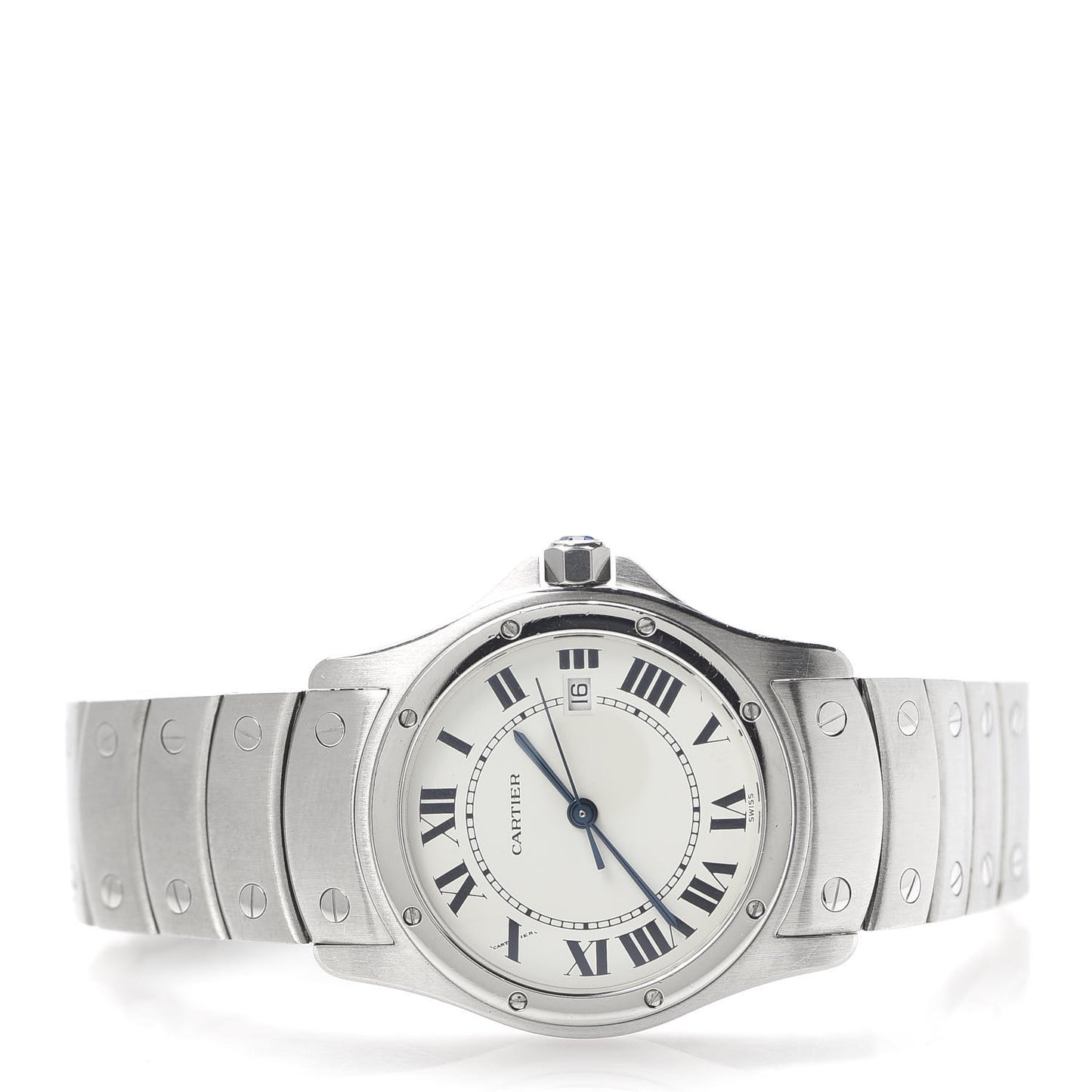 Stainless Steel 29mm Santos Cougar Quartz Watch