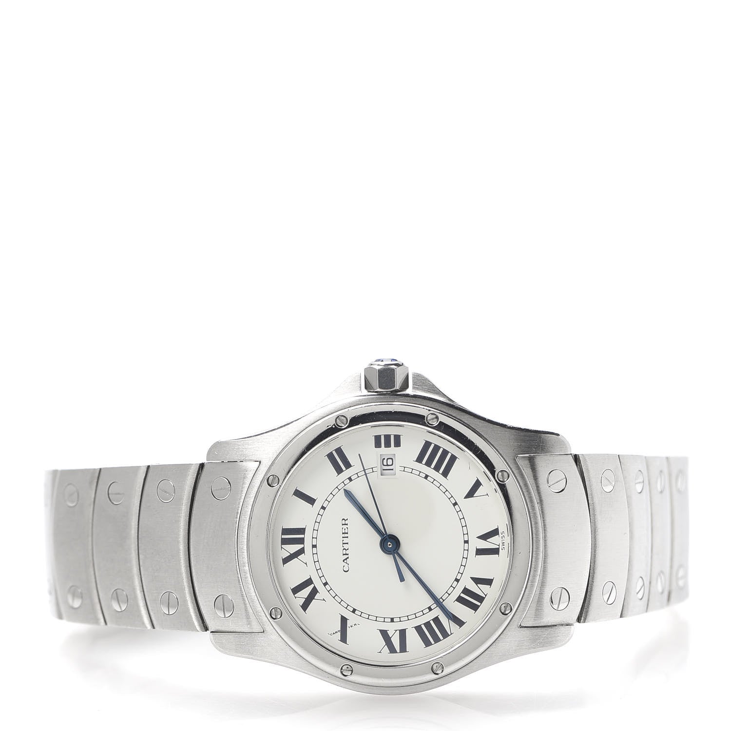 Cartier Stainless Steel 29mm Santos Cougar Quartz Watch 3 of 6