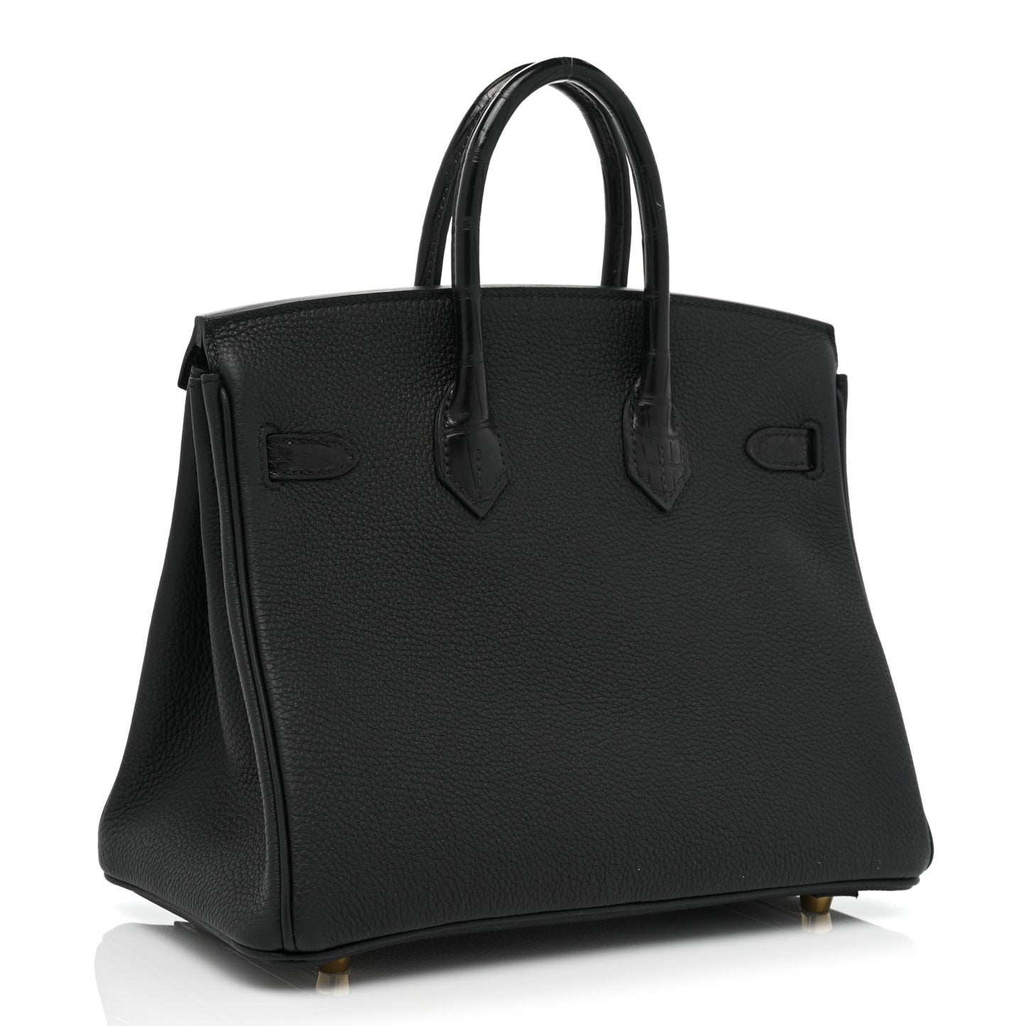 Togo Matte Alligator Birkin Touch 25 Black