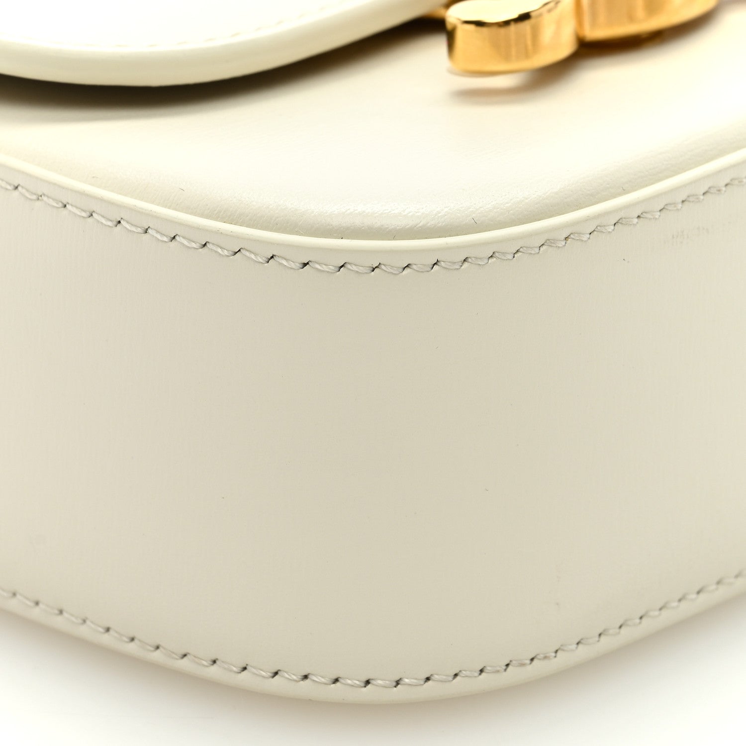 Celine Shiny Calfskin Mini Triomphe White 8 of 10