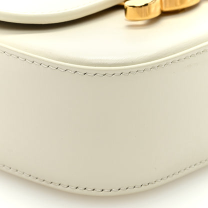 Celine Shiny Calfskin Mini Triomphe White 8 of 10