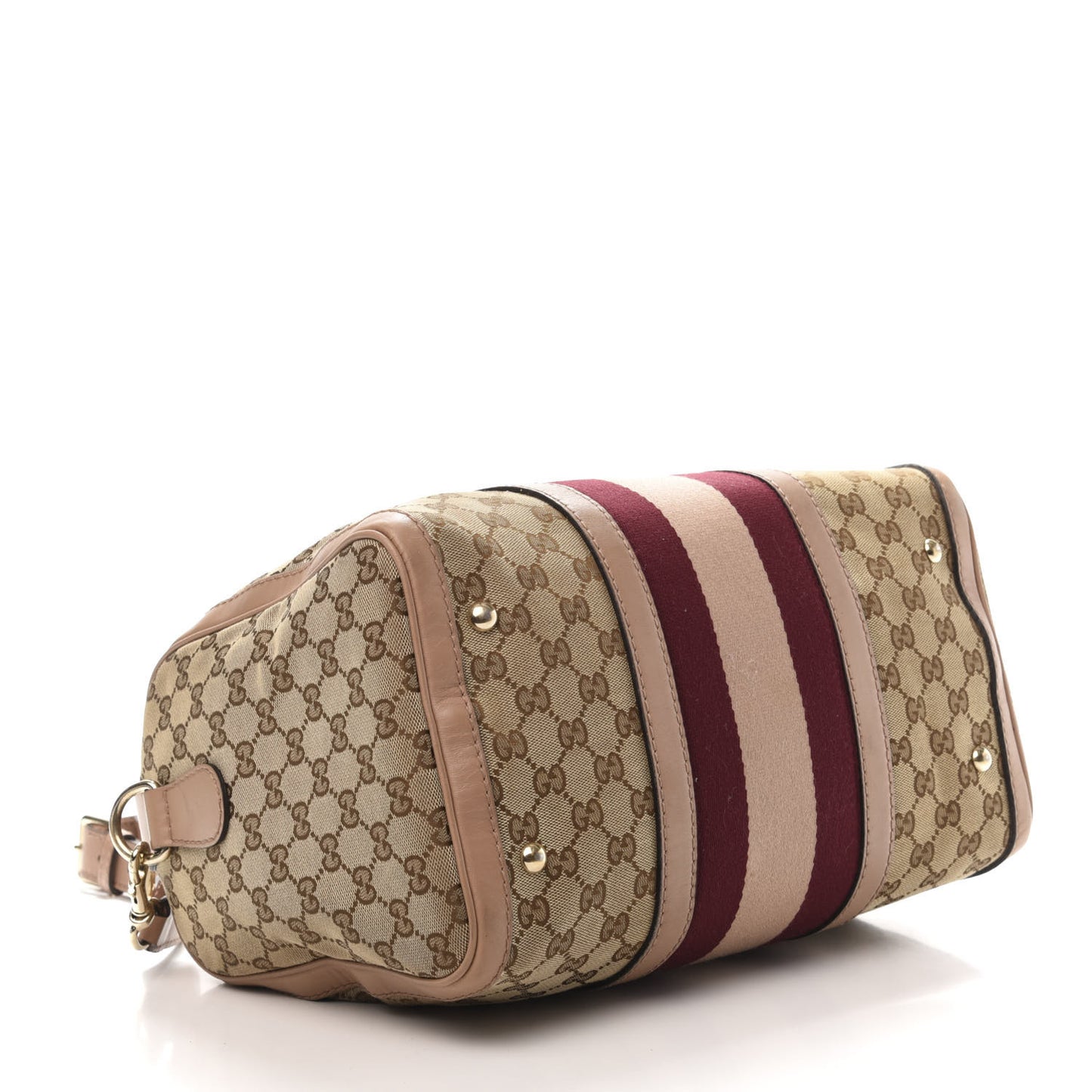 Monogram Vintage Web Medium Boston Pink