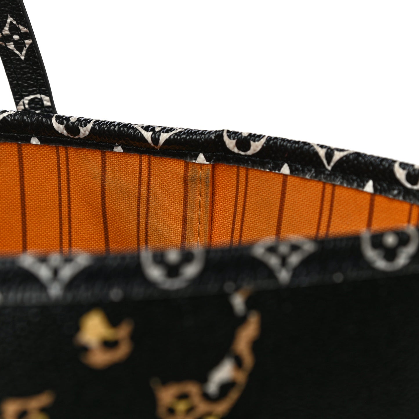 Monogram Giant Jungle Neverfull MM Black