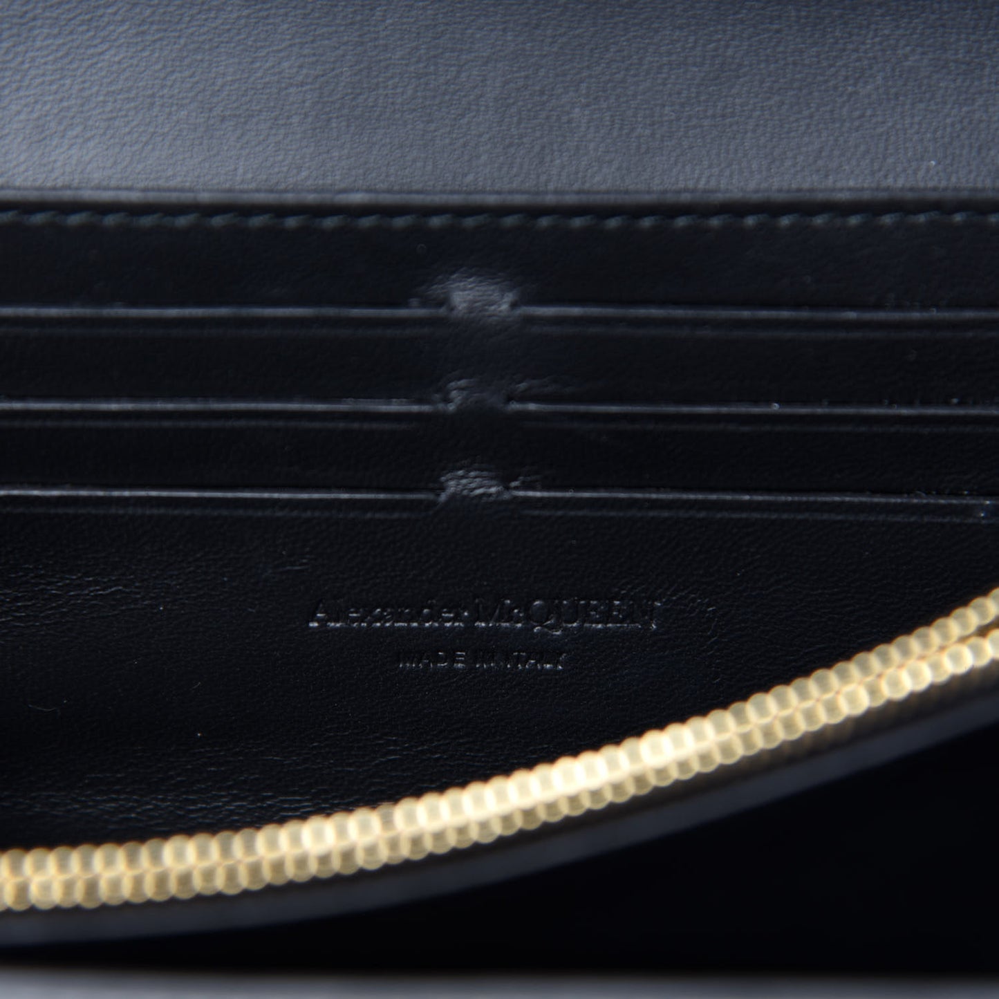 Patent Skull Wallet on Chain Black