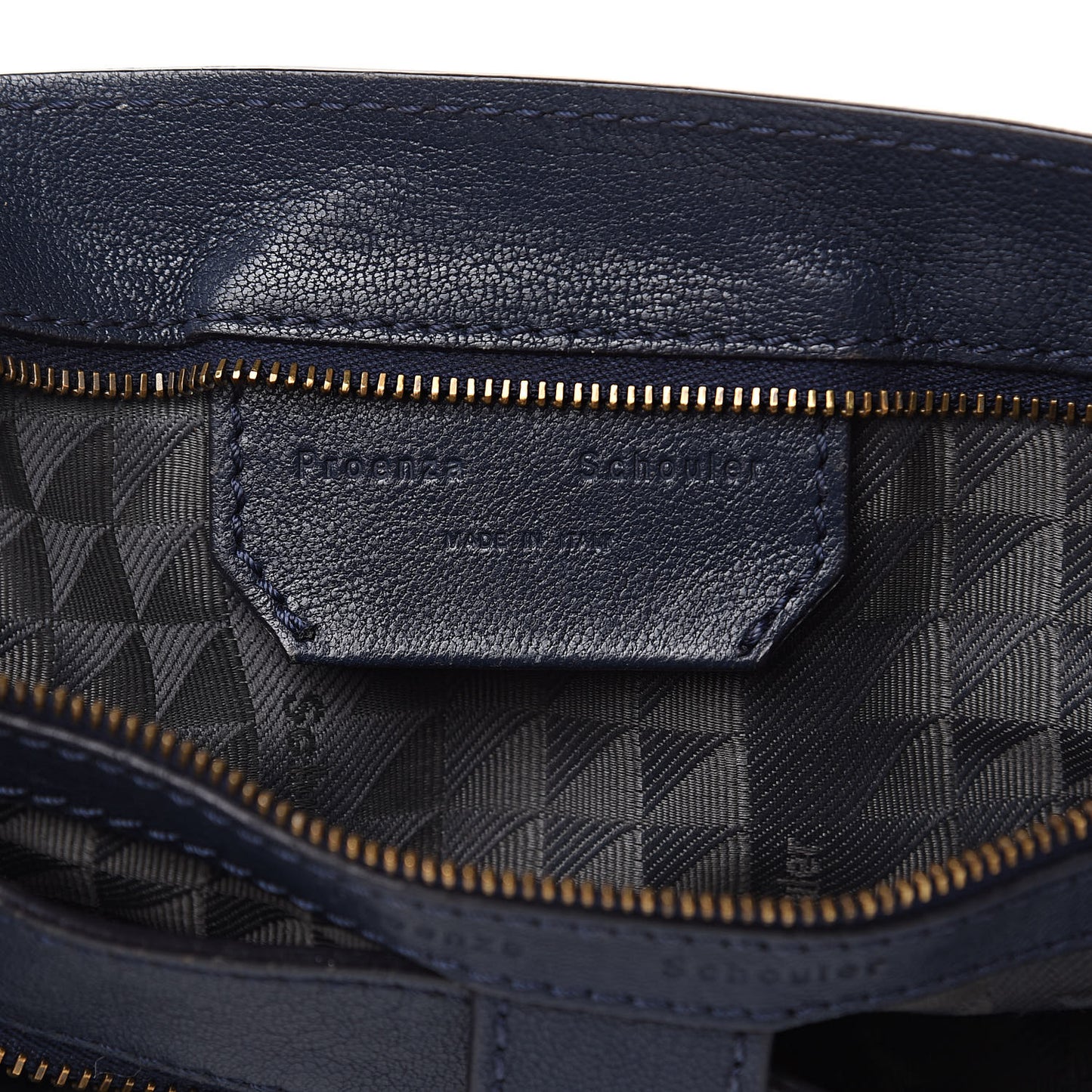 Lambskin PS1 Extra Large Satchel Indigo