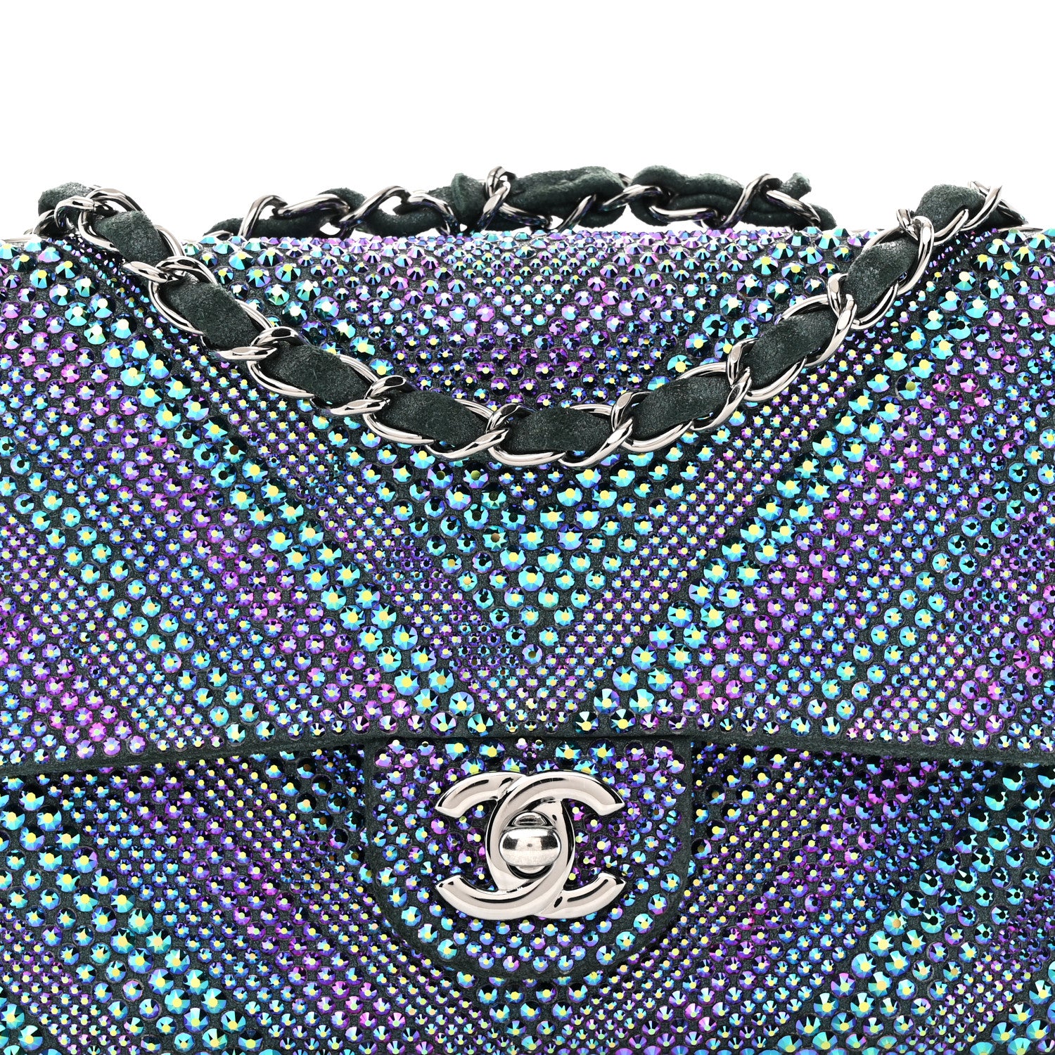 Chanel Metallic Goatskin Strass Small Flap Bag Multicolor 8 of 11