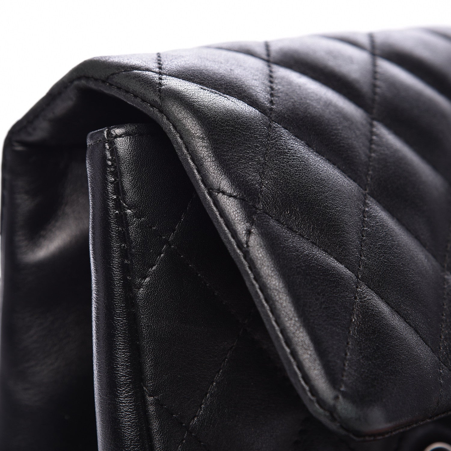 Chanel Calfskin Quilted Large Cambon Flap Black 16 of 16