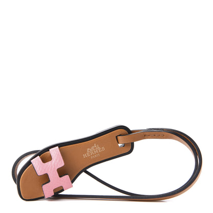 Hermes Epsom Butler Calfskin Hunter Oran Nano Bag Charm Rose Confetti Sable 5 of 6