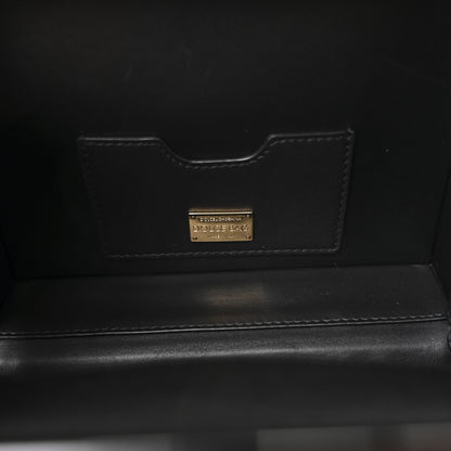 Dolce & Gabbana Plexiglass Snakeskin Cherub Box Bag Black Gold 10 of 29